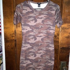 Camo print dress